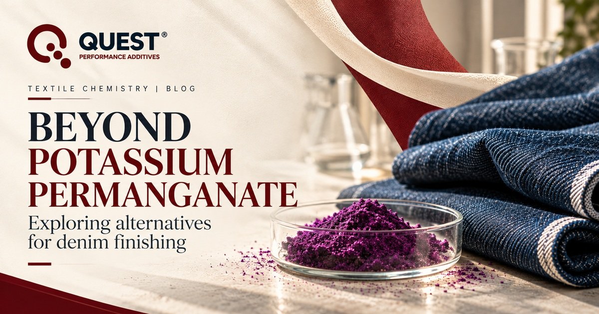Beyond potassium permanganate: exploring alternatives for denim finishing, Quest Performance Additives